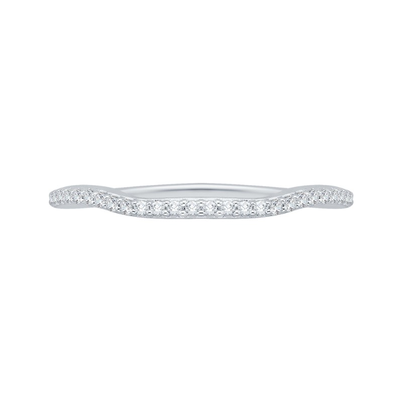 Diamond Half-Eternity Wedding Band in 14K White Gold