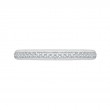 Round Diamond Half-Eternity Wedding Band in 14K White Gold