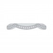Round Diamond Wedding Band in 14K White Gold
