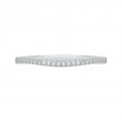Diamond Curved Wedding Band in 14K White Gold