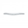 Round Diamond Half-Eternity Wedding Band In 14K White Gold