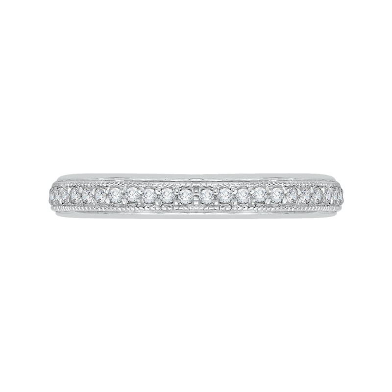 Diamond Half-Eternity Wedding Band in 14K White Gold