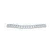 Round Diamond Wedding Band in 14K White Gold