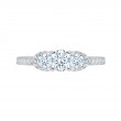 Diamond Three-Stone Engagement Ring In 14K White Gold