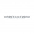 Round Diamond Wedding Band in 14K White Gold