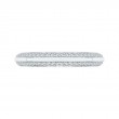 Round Diamond Half-Eternity Wedding Band In 14K White Gold