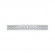 Round Diamond Wedding Band in 14K White Gold