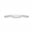14K White Gold Round Diamond Wedding Band