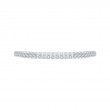 14K White Gold Diamond Half-Eternity Wedding Band