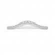 Round Diamond Wedding Band in 14K White Gold