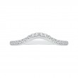 Round Diamond Wedding Band in 14K White Gold