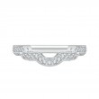 Round Diamond Wedding Band in 14K White Gold