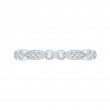 Round Diamond Wedding Band in 14K White Gold