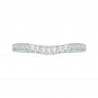 Round Diamond Wedding Band in 14K White Gold
