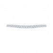 Round Diamond Wedding Band in 14K White Gold