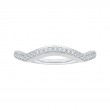 Round Diamond Wedding Band in 14K White Gold
