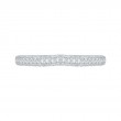 Round Diamond Half-Eternity Wedding Band in 14K White Gold