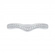 Round Diamond Wedding Band in 14K White Gold