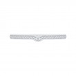 Round Diamond Wedding Band in 14K White Gold