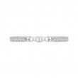 Round Diamond Wedding Band in 14K White Gold
