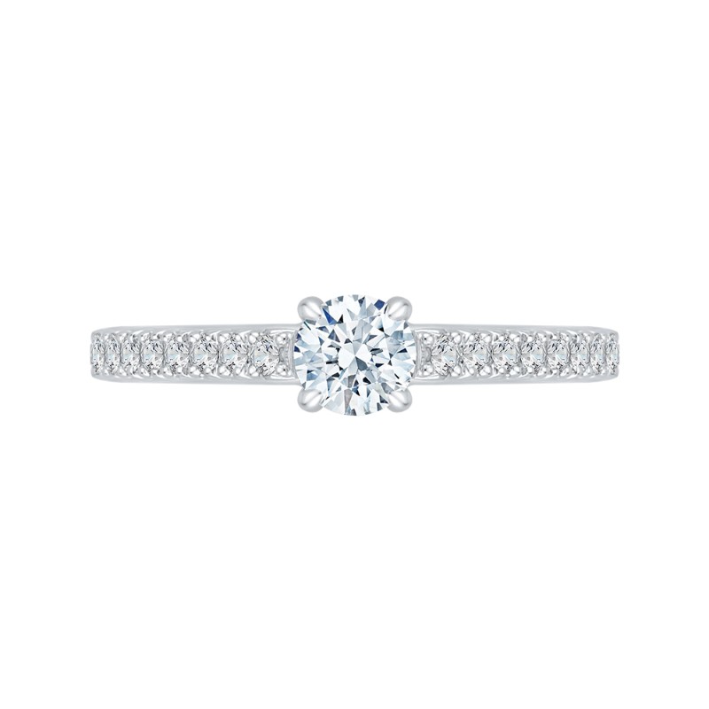 Diamond Engagement Ring in 14K White Gold