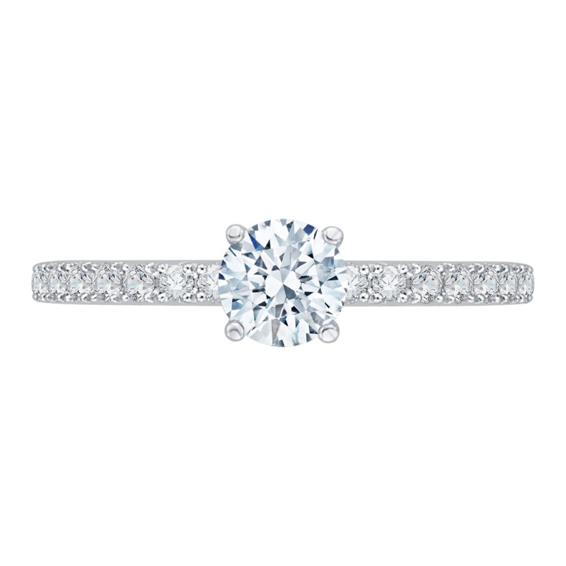 Diamond Engagement Ring in 14K Two Tone Gold