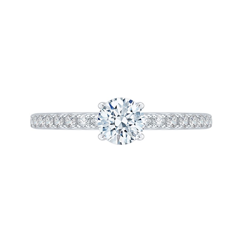 Diamond Engagement Ring in 14K Two Tone Gold