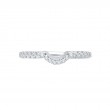 Round Diamond Wedding Band in 14K White Gold