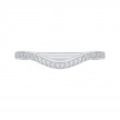 Round Diamond Half-Eternity Wedding Band in 14K White Gold