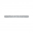Round Diamond Half-Eternity Wedding Band in 14K White Gold