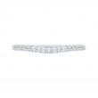 Round Diamond Half-Eternity Wedding Band in 14K White Gold