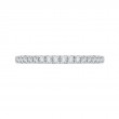Round Diamond Half-Eternity Wedding Band in 14K Two Tone Gold