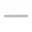 Round Diamond Half-Eternity Wedding Band in 14K Two Tone Gold
