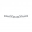 Round Diamond Half-Eternity Wedding Band in 14K White Gold