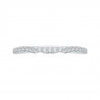 Round Diamond Wedding Band in 14K White Gold