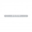 Round Diamond Half-Eternity Wedding Band in 14K White Gold