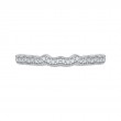Round Diamond Half-Eternity Wedding Band in 14K White Gold