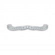 Round Diamond Wedding Band in 14K White Gold