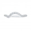 Round Diamond Half-Eternity Wedding Band in 14K White Gold