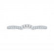 Round Diamond Half-Eternity Wedding Band in 14K White Gold