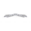 Round Diamond Wedding Band in 14K White Gold