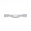 Round Diamond Wedding Band in 14K White Gold