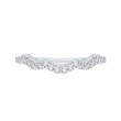 Round Diamond Wedding Band in 14K White Gold