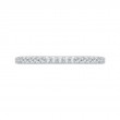 Round Diamond Half-Eternity Wedding Band in 14K White Gold