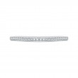 Round Diamond Half-Eternity Wedding Band in 14K White Gold
