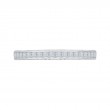 Princess Cut and Round Diamond Half-Eternity Wedding Band in 14K White Gold