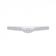 Round Diamond Wedding Band in 14K White Gold