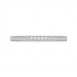 Round Diamond Half-Eternity Wedding Band in 14K White Gold