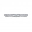Round Diamond Wedding Band in 14K White Gold
