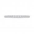 Round Diamond Wedding Band in 14K White Gold